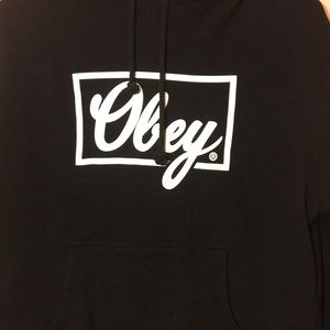 Obey Tops - Black Obey Hoodie Obey Tops - Black Obey Hoodie